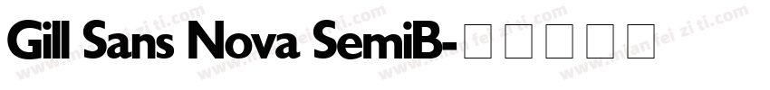 Gill Sans Nova SemiB字体转换